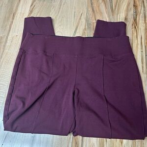Nine West Burgundy Leggings